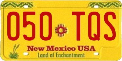 NM license plate 050TQS
