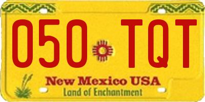 NM license plate 050TQT