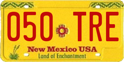 NM license plate 050TRE