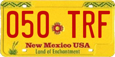 NM license plate 050TRF