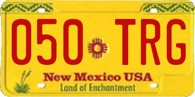 NM license plate 050TRG