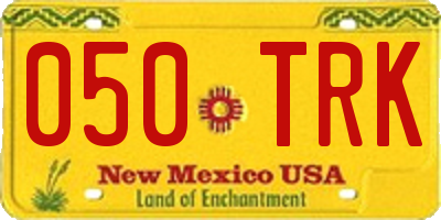 NM license plate 050TRK