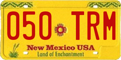 NM license plate 050TRM