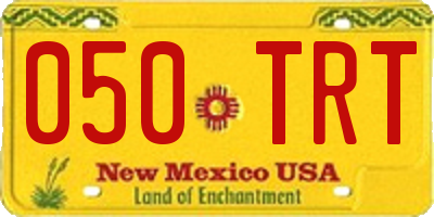 NM license plate 050TRT