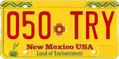 NM license plate 050TRY