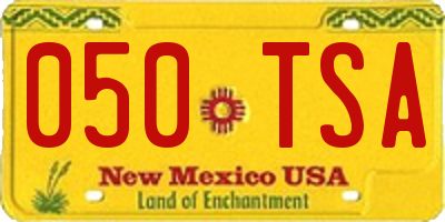 NM license plate 050TSA