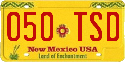 NM license plate 050TSD