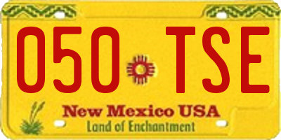 NM license plate 050TSE