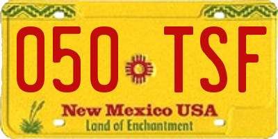 NM license plate 050TSF