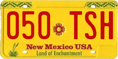 NM license plate 050TSH