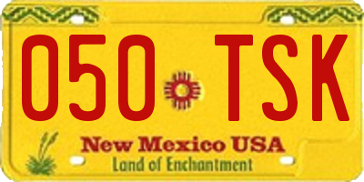 NM license plate 050TSK