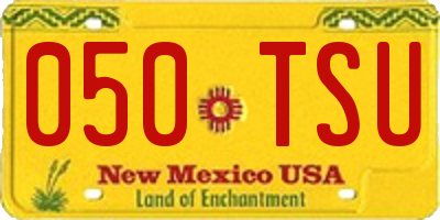 NM license plate 050TSU