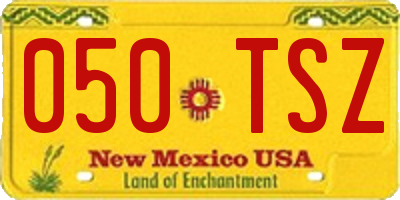 NM license plate 050TSZ