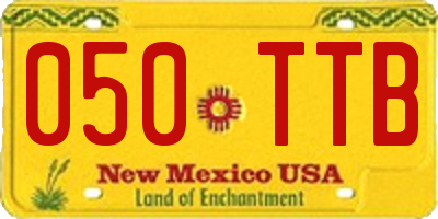 NM license plate 050TTB