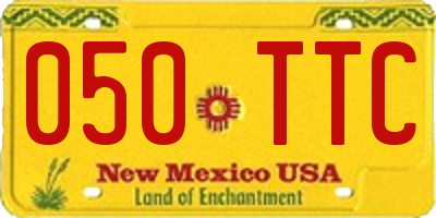 NM license plate 050TTC