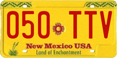 NM license plate 050TTV
