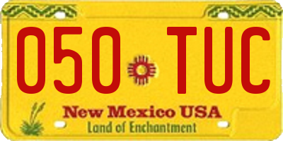 NM license plate 050TUC