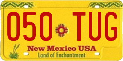 NM license plate 050TUG