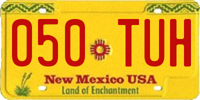 NM license plate 050TUH