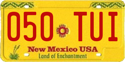 NM license plate 050TUI