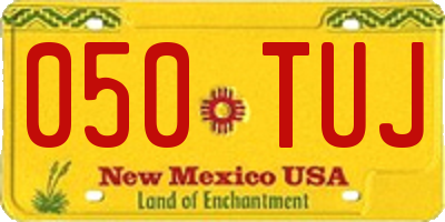 NM license plate 050TUJ