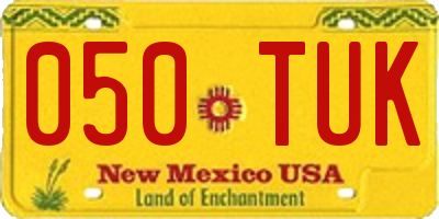 NM license plate 050TUK