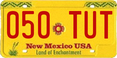 NM license plate 050TUT