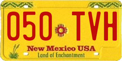 NM license plate 050TVH