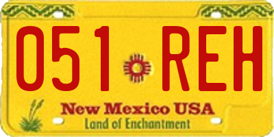NM license plate 051REH