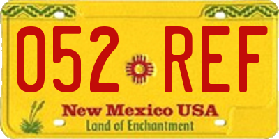 NM license plate 052REF