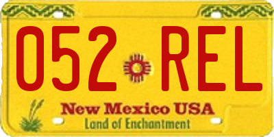 NM license plate 052REL