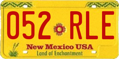 NM license plate 052RLE