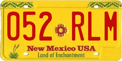 NM license plate 052RLM