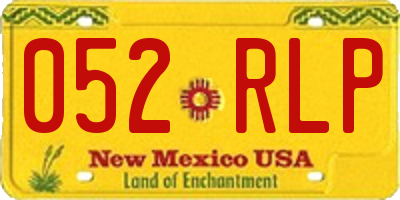 NM license plate 052RLP