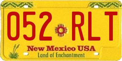 NM license plate 052RLT