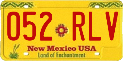 NM license plate 052RLV