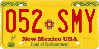 NM license plate 052SMY
