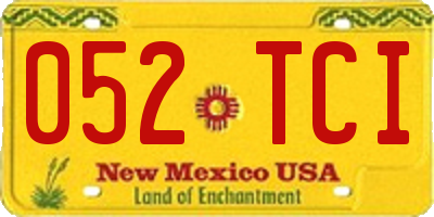 NM license plate 052TCI