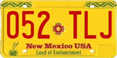 NM license plate 052TLJ