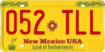 NM license plate 052TLL