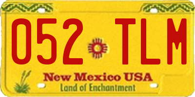 NM license plate 052TLM