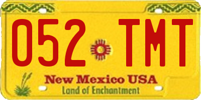 NM license plate 052TMT