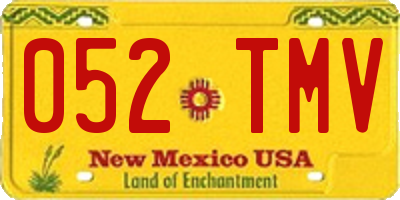 NM license plate 052TMV