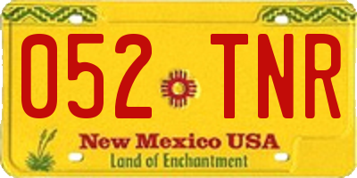 NM license plate 052TNR