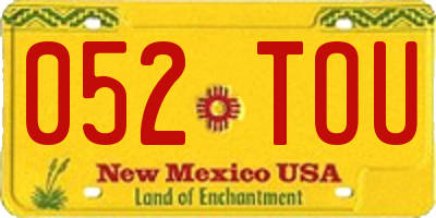 NM license plate 052TOU