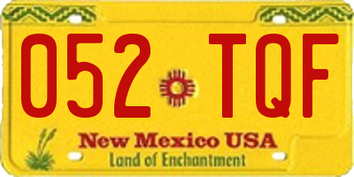 NM license plate 052TQF