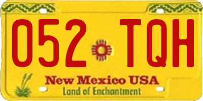 NM license plate 052TQH