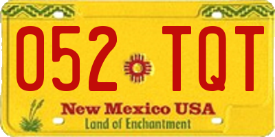 NM license plate 052TQT