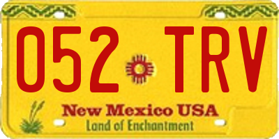 NM license plate 052TRV