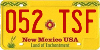 NM license plate 052TSF